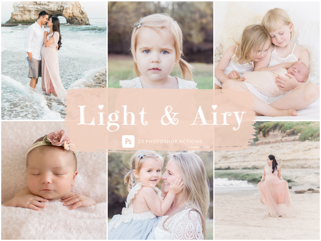 Light & Airy - PHOTOSHOP ACTIONS