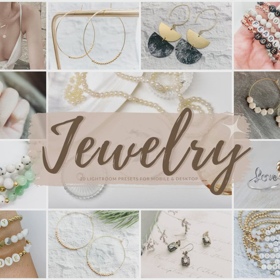 Jewelry Lightroom Presets – Goldie Lights by Aimee Pool